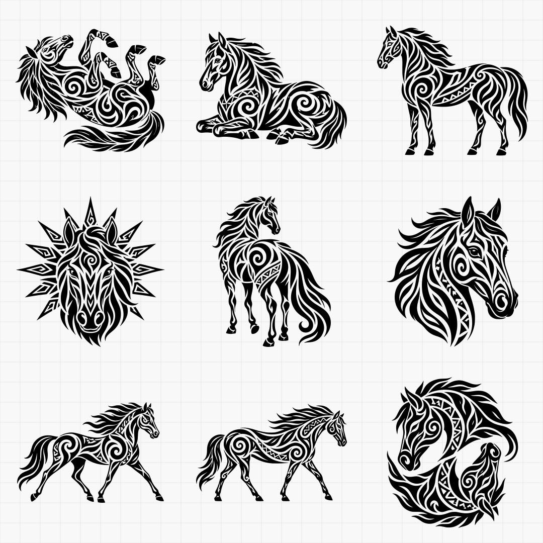 Tribal Horse Designs - Thumbnail 5