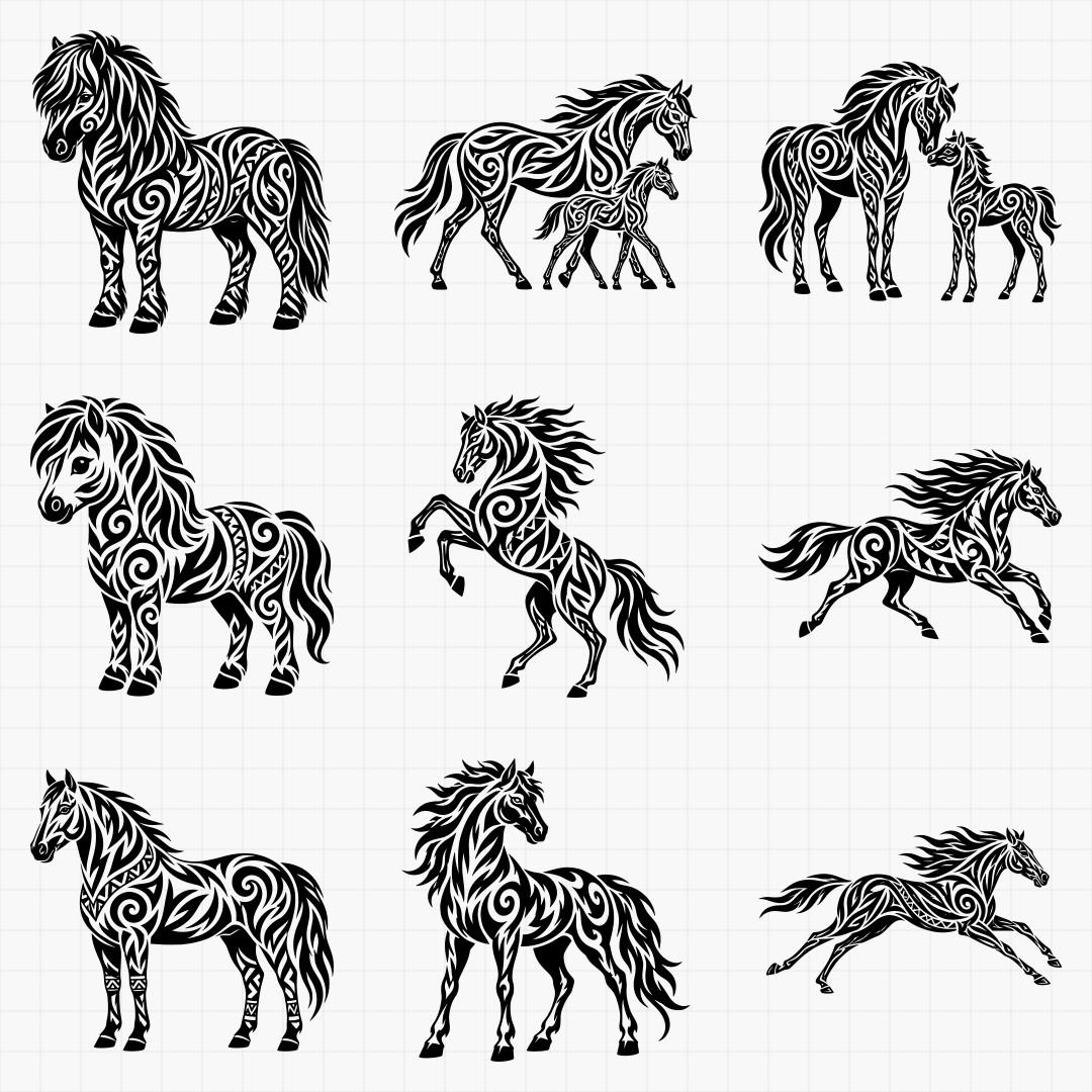 Tribal Horse Designs - Thumbnail 6