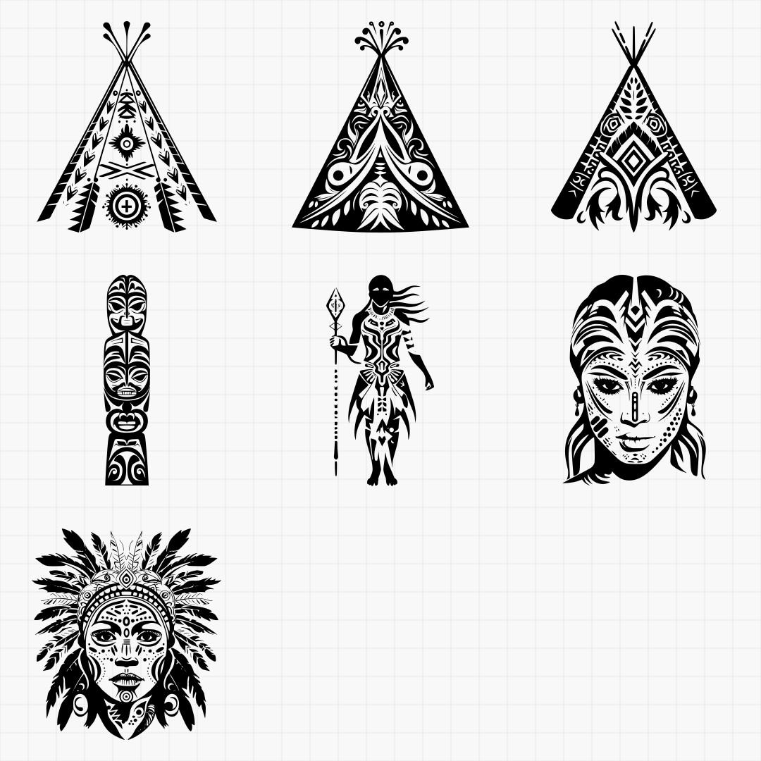 Tribal Native People Design Pack - Thumbnail 4