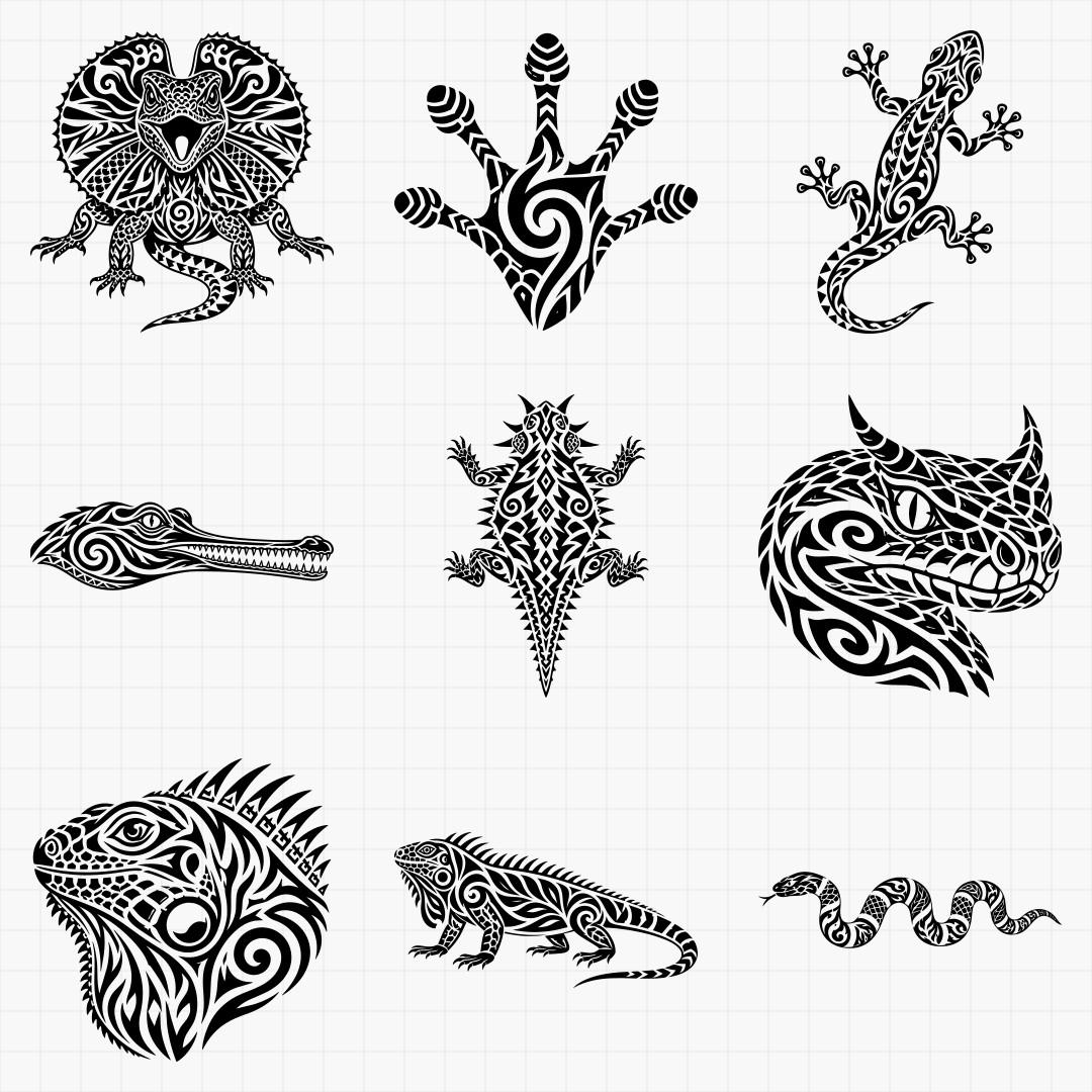 Tribal Reptile Designs - Thumbnail 4