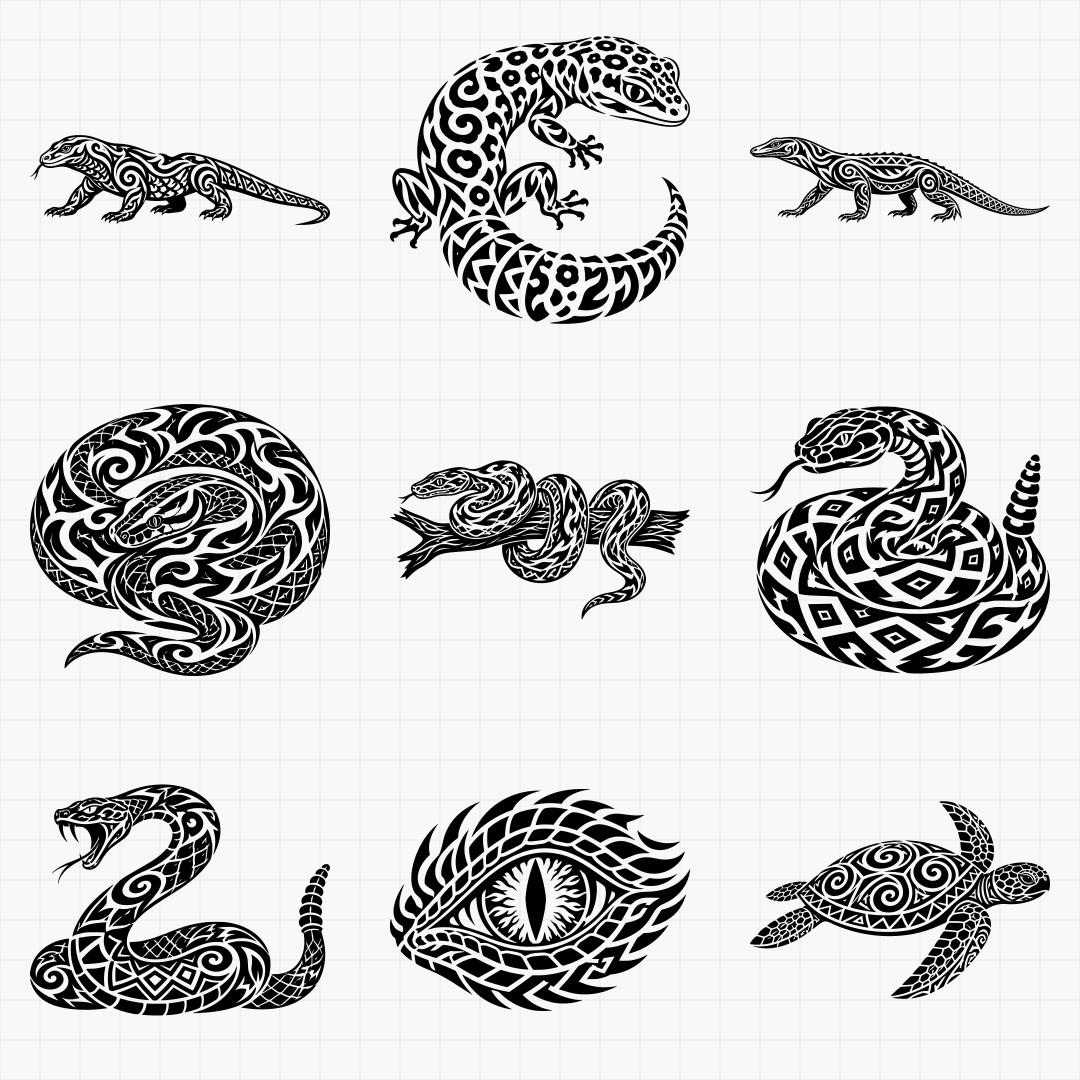 Tribal Reptile Designs - Thumbnail 5