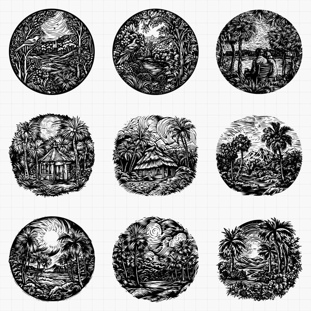 Tropical Scene Designs - Thumbnail 2