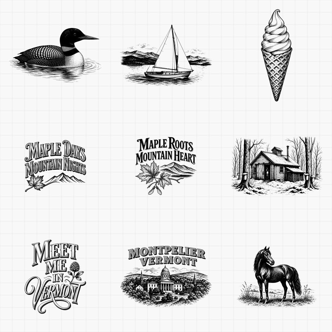 Vermont State Pride & Travel Designs - Thumbnail 3