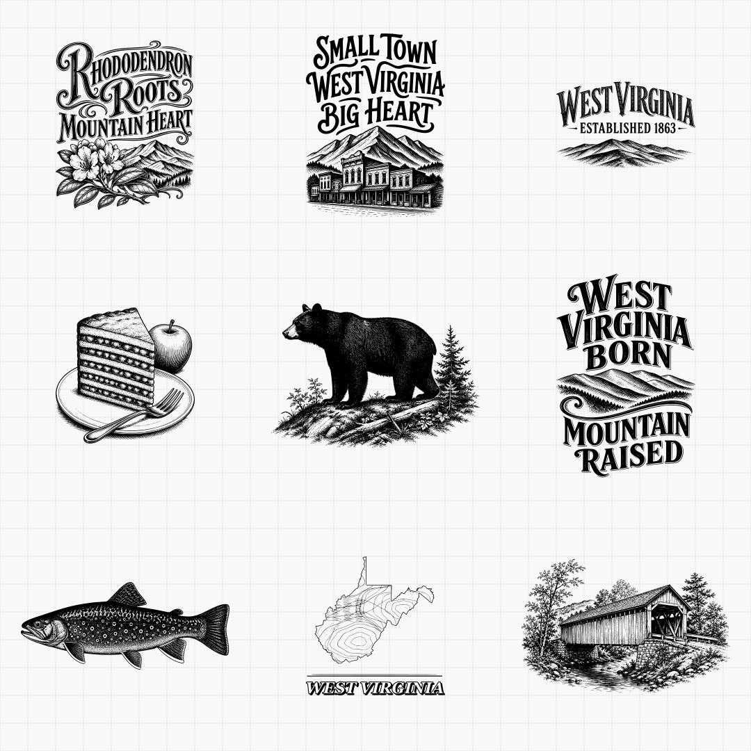 West Virginia State Pride & Travel Designs - Thumbnail 3