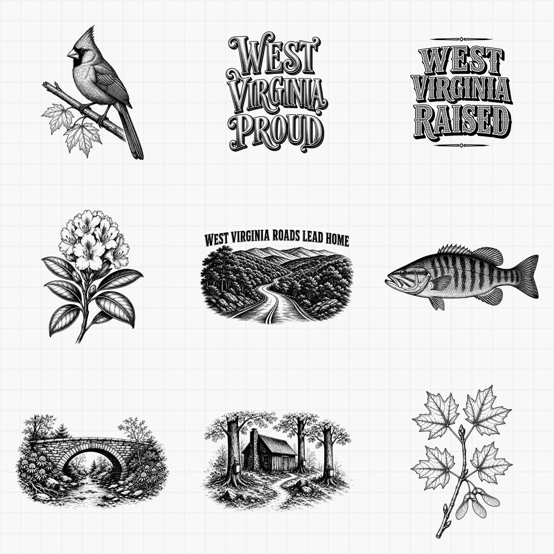 West Virginia State Pride & Travel Designs - Thumbnail 5