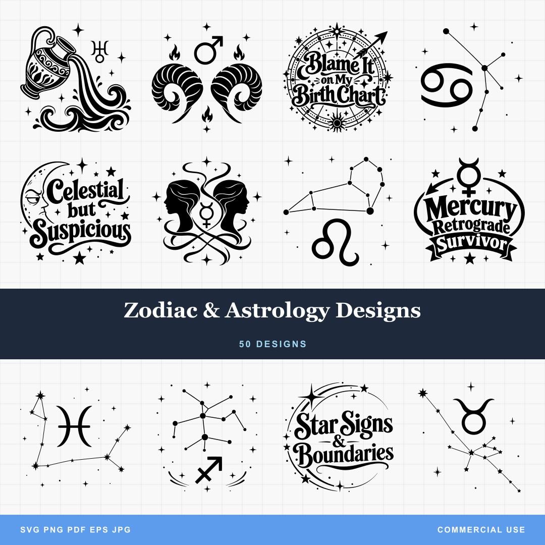 Zodiac & Astrology Designs