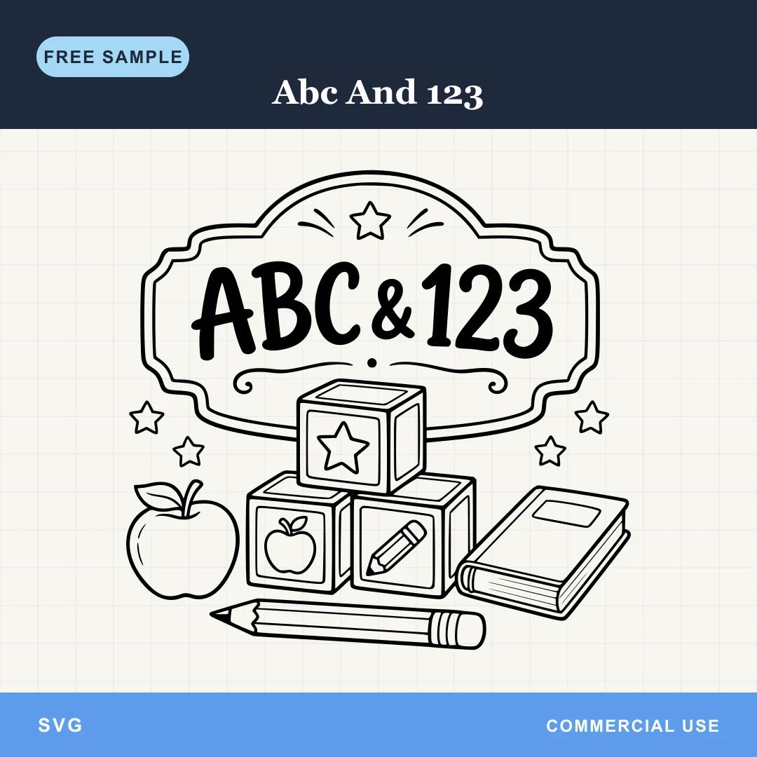 Free Abc And 123 SVG