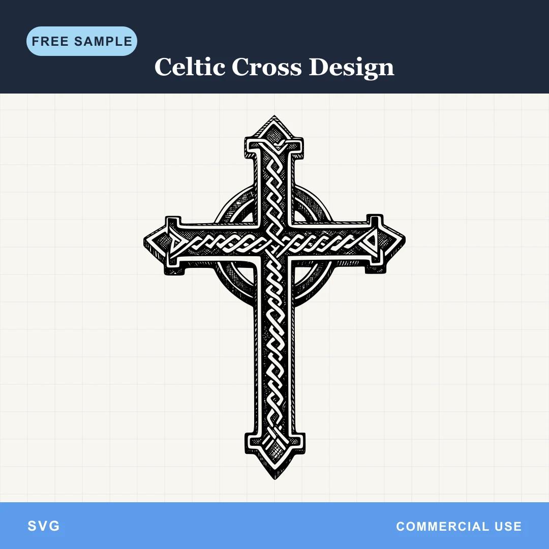 Free Celtic Cross Design SVG