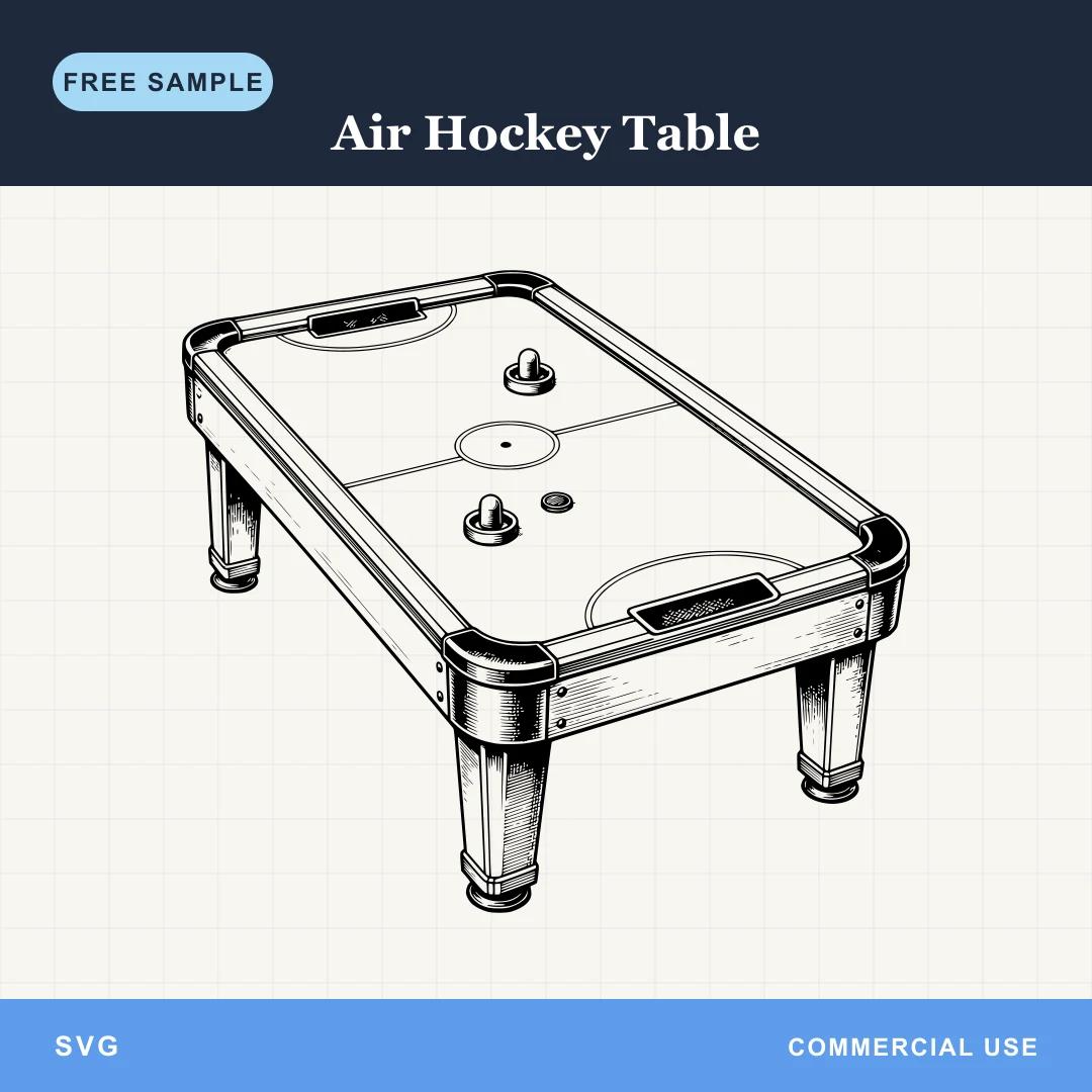 Free Air Hockey Table SVG