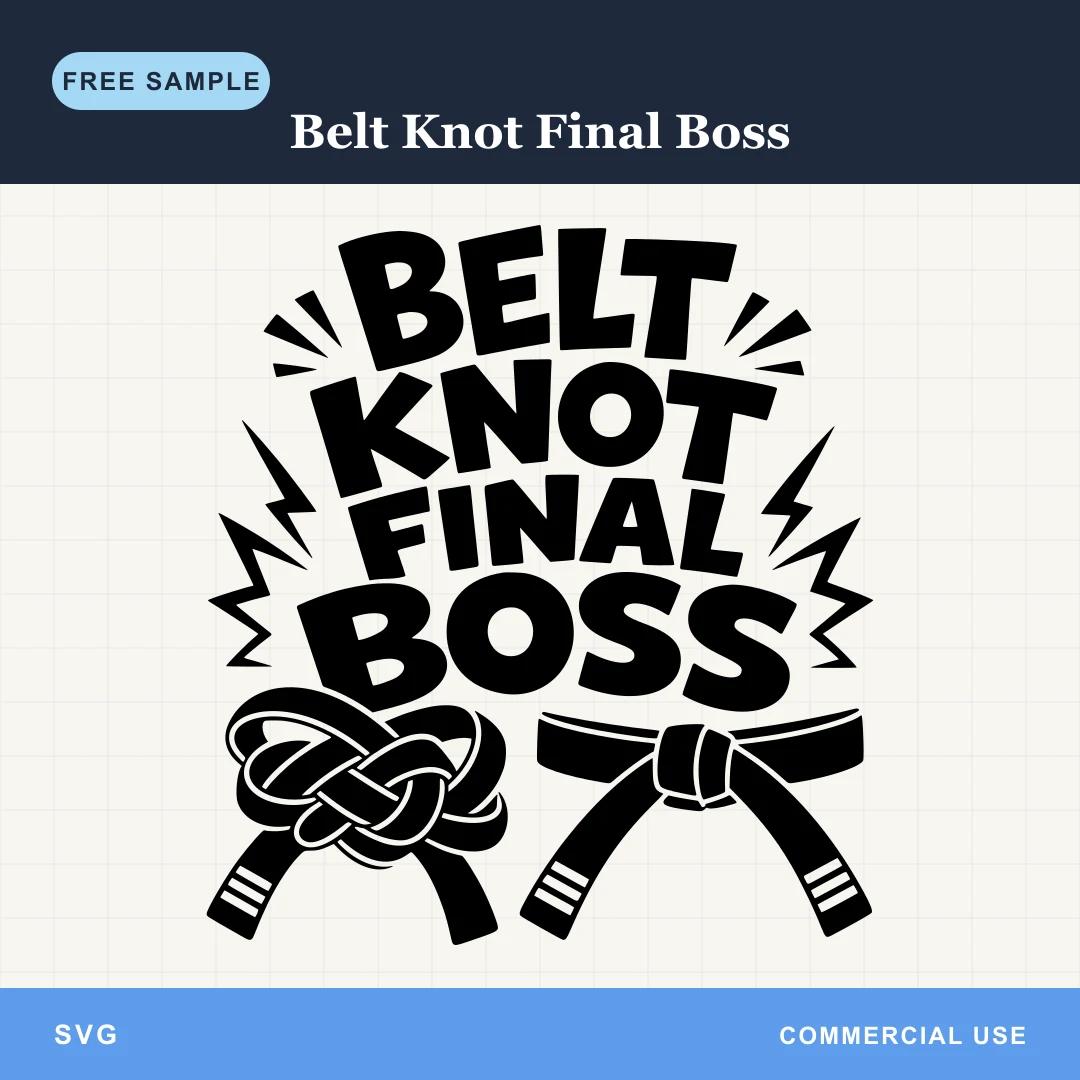 Free Belt Knot Final Boss SVG