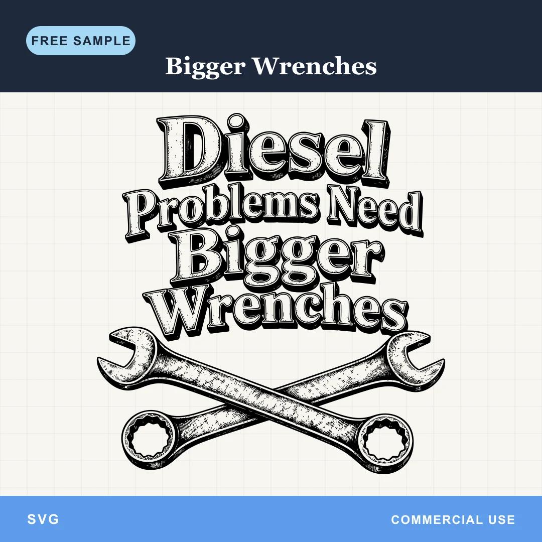 Free Bigger Wrenches SVG