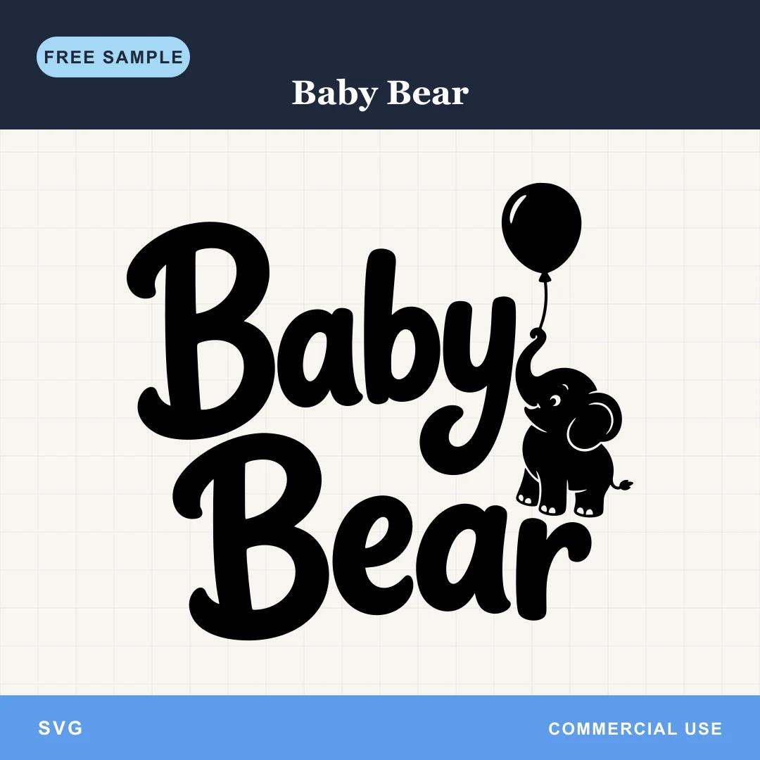 Free Baby Bear SVG