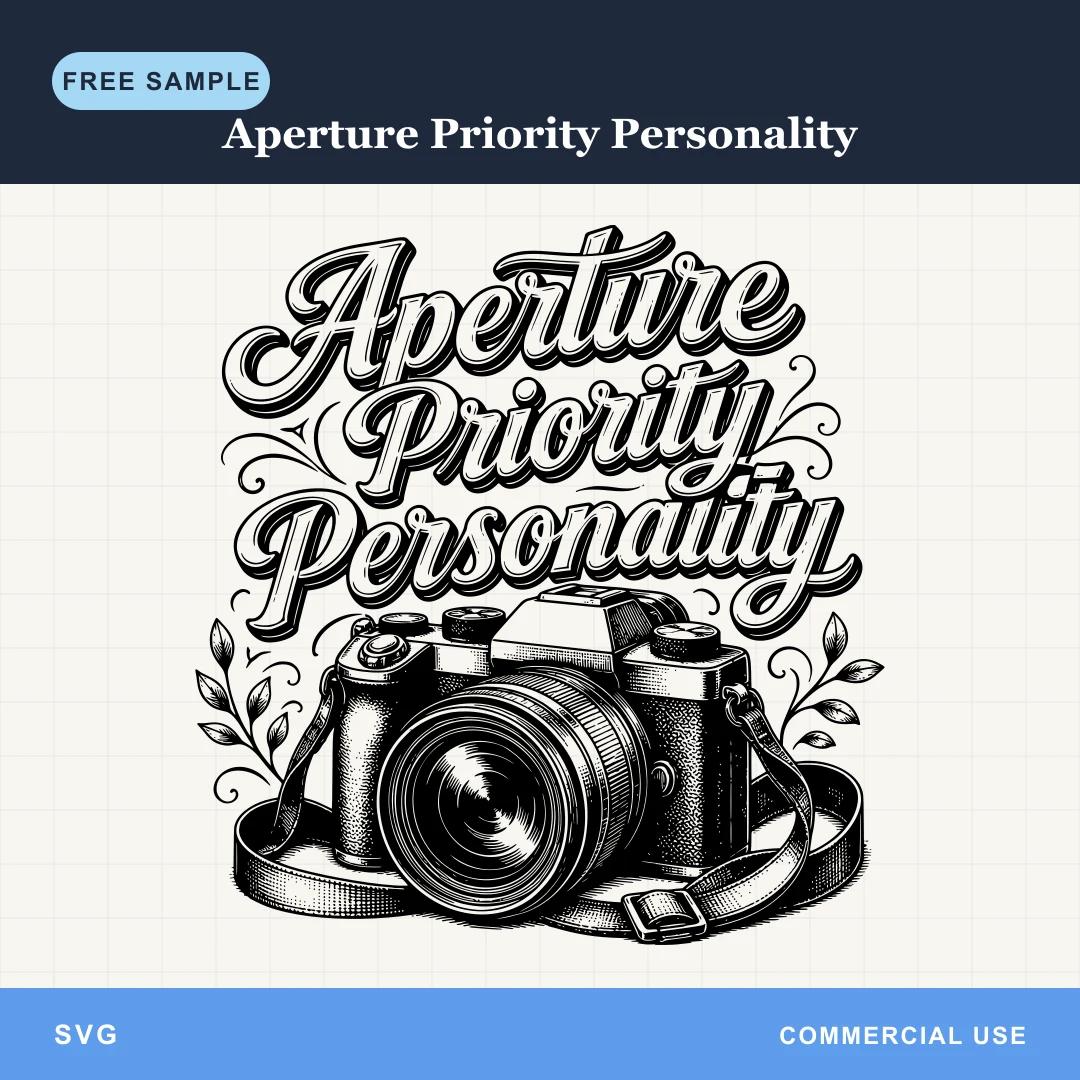Free Aperture Priority Personality SVG
