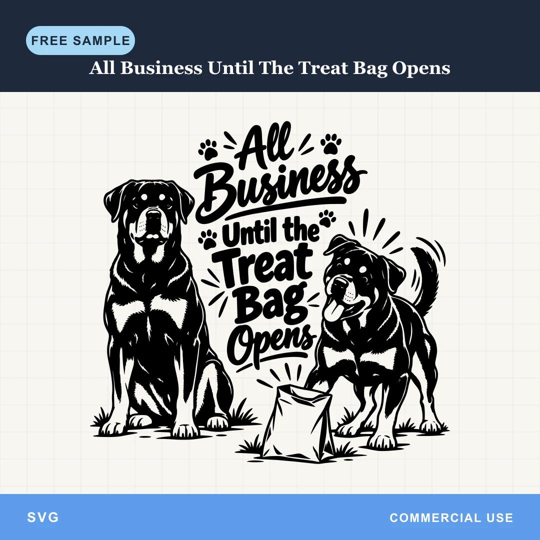 Free All Business Until The Treat Bag Opens SVG