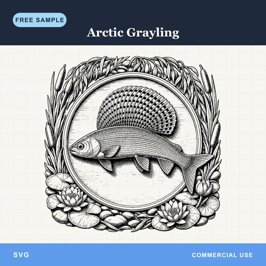 Free Arctic Grayling SVG