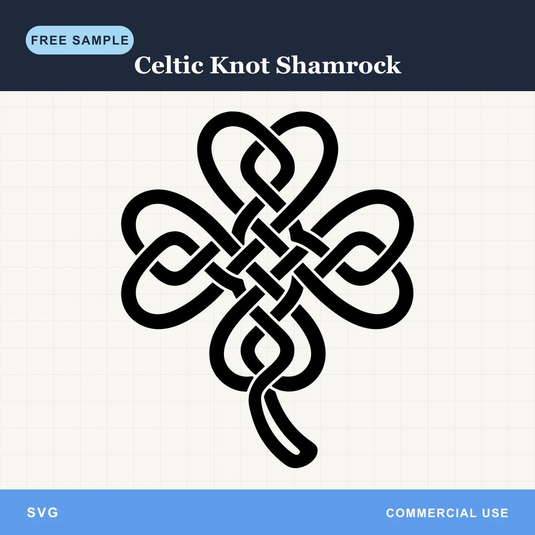 Free Celtic Knot Shamrock SVG
