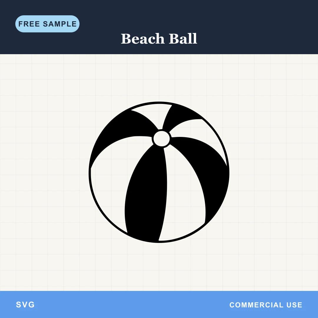 Free Beach Ball SVG
