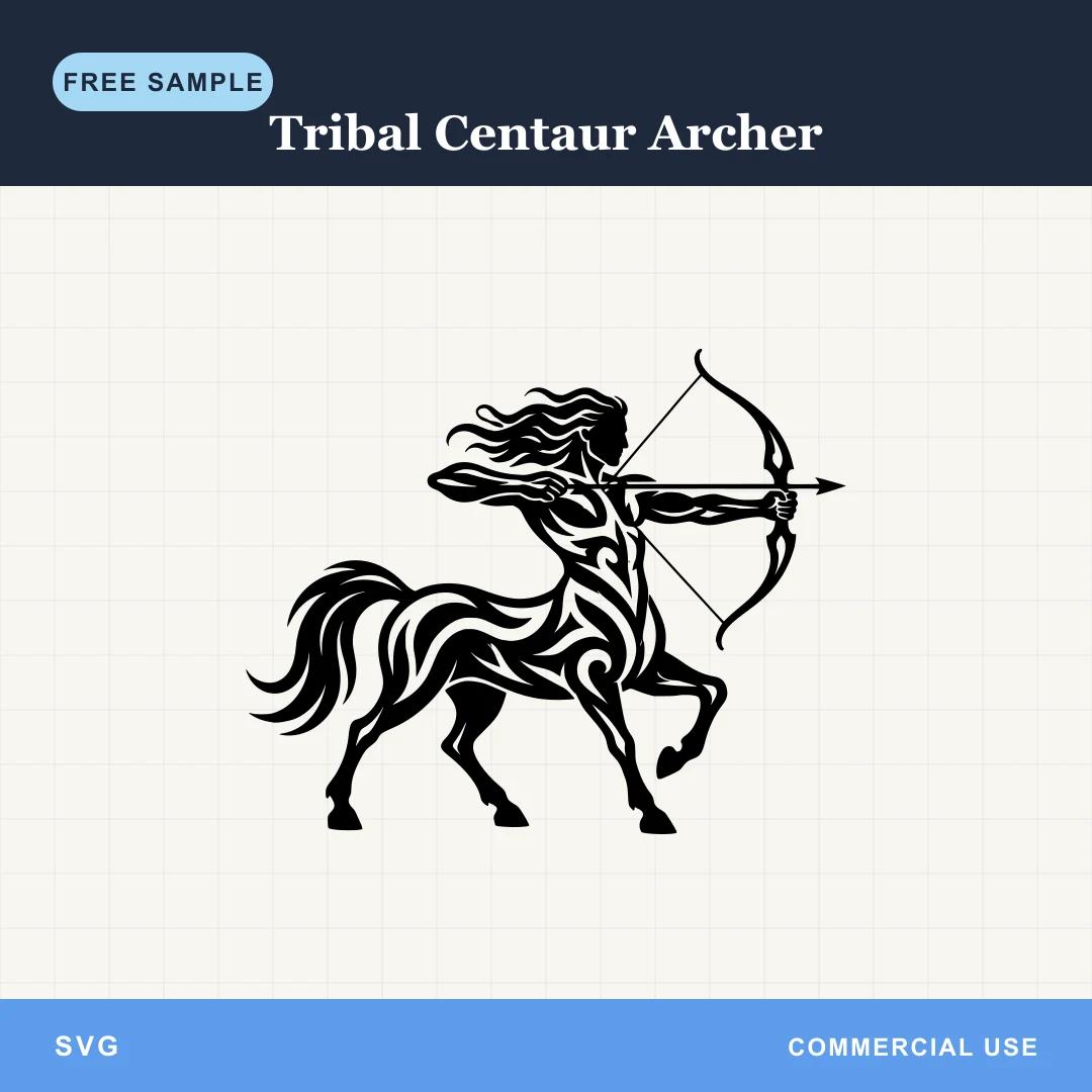Free Tribal Centaur Archer SVG