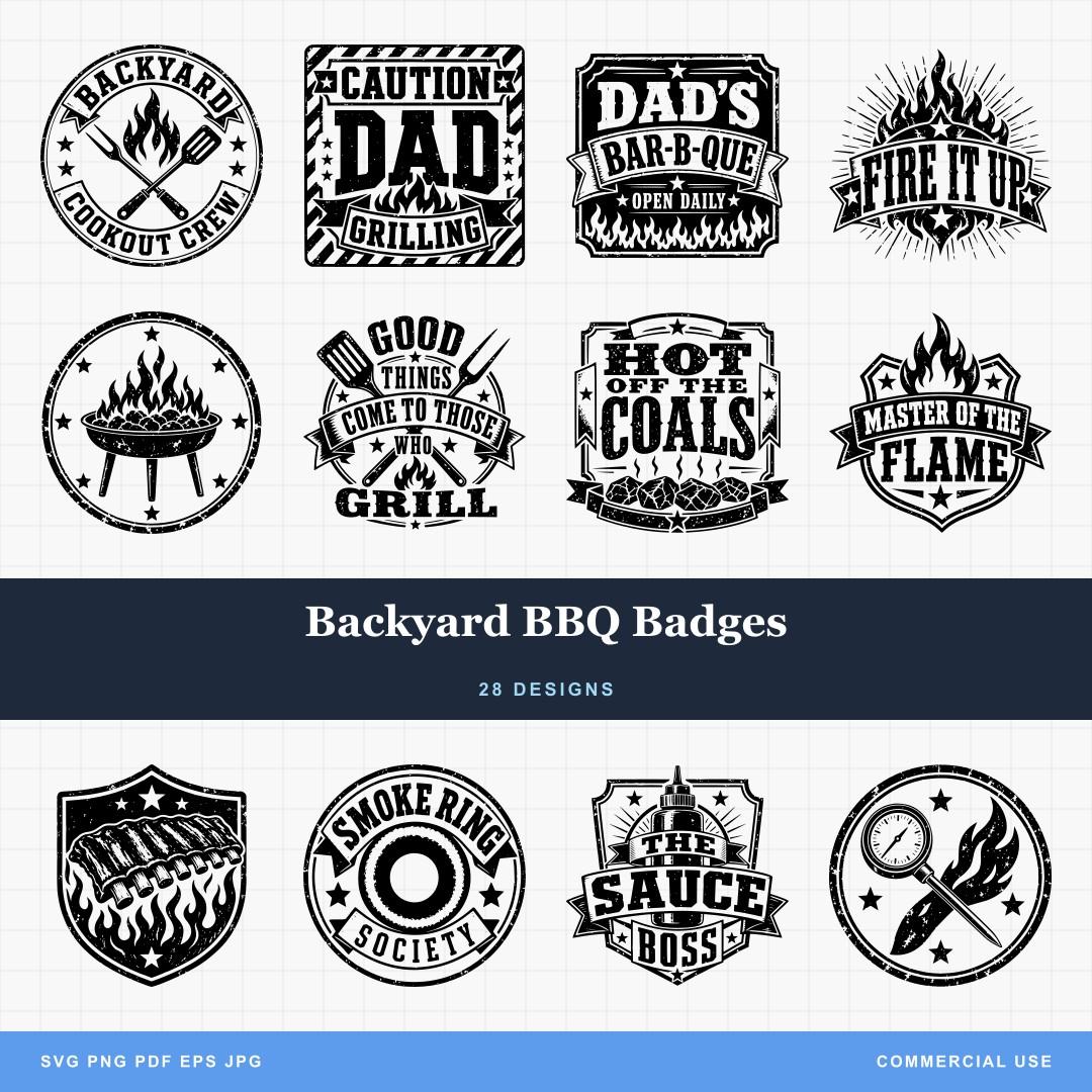 Backyard BBQ Badges