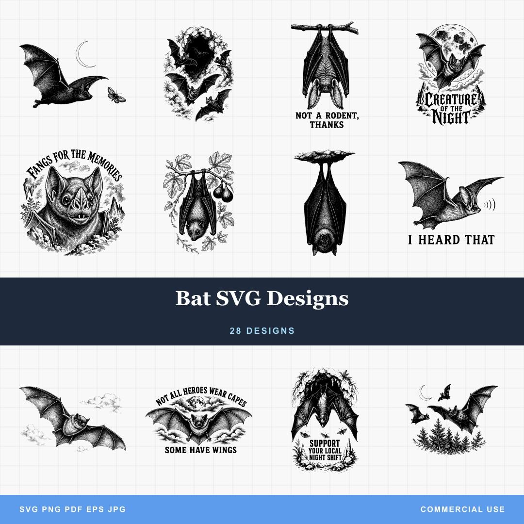 Bat SVG Designs