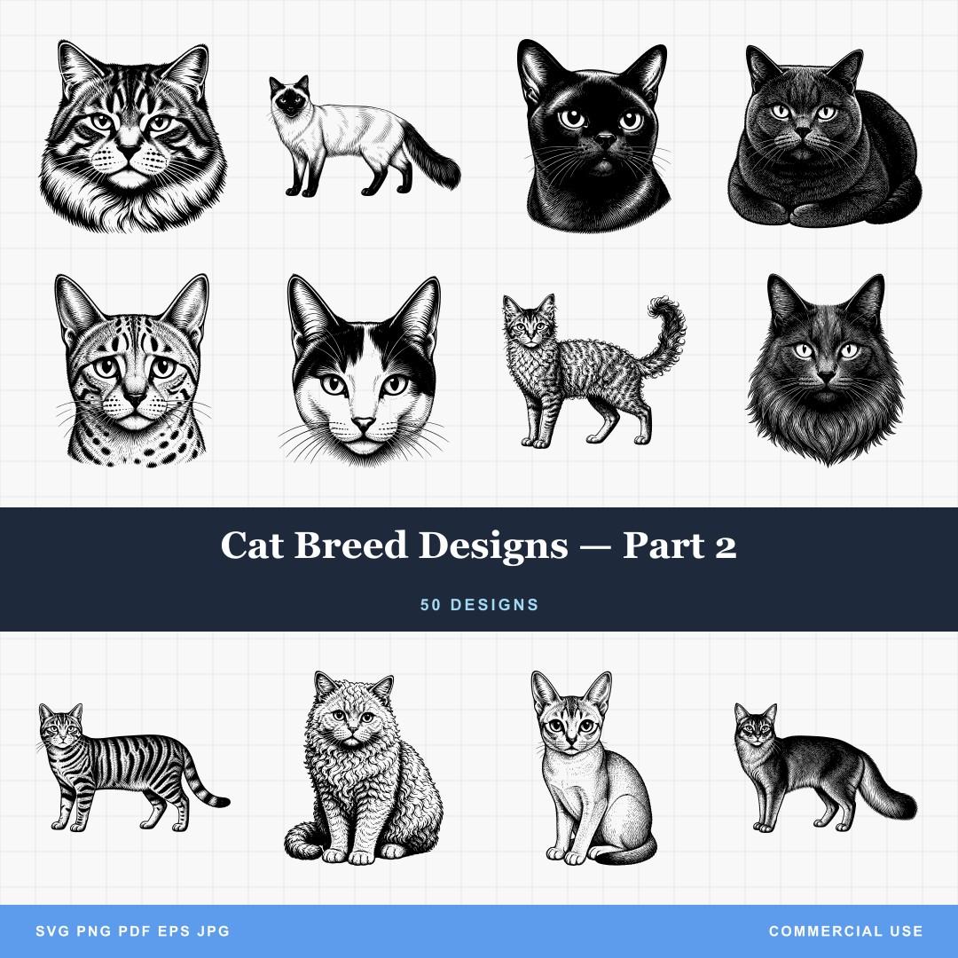 Cat Breed Designs — Part 2