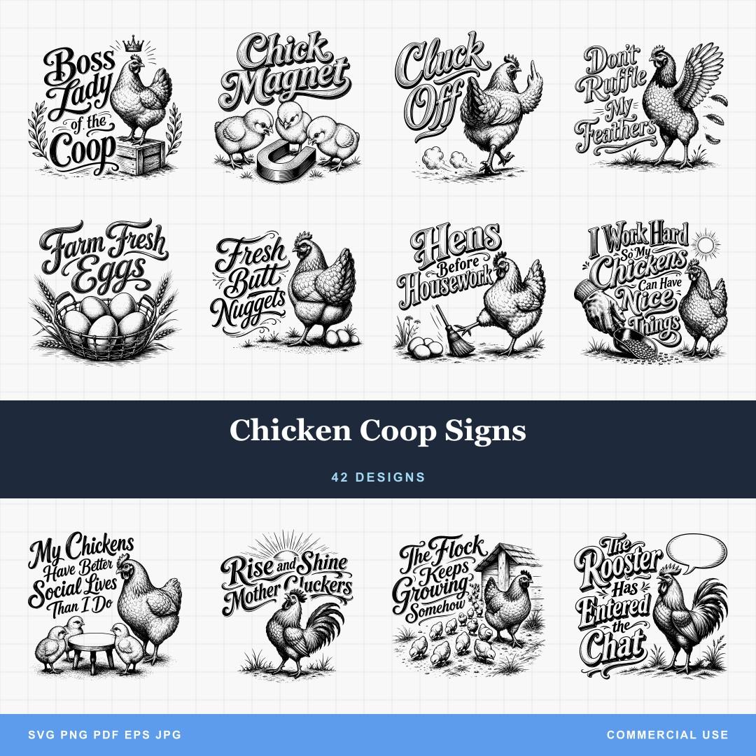 Chicken Coop Signs