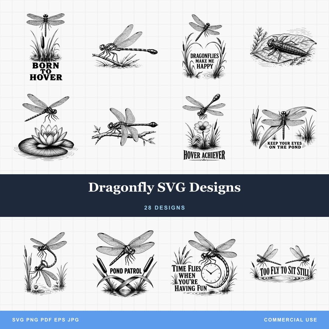 Dragonfly SVG Designs