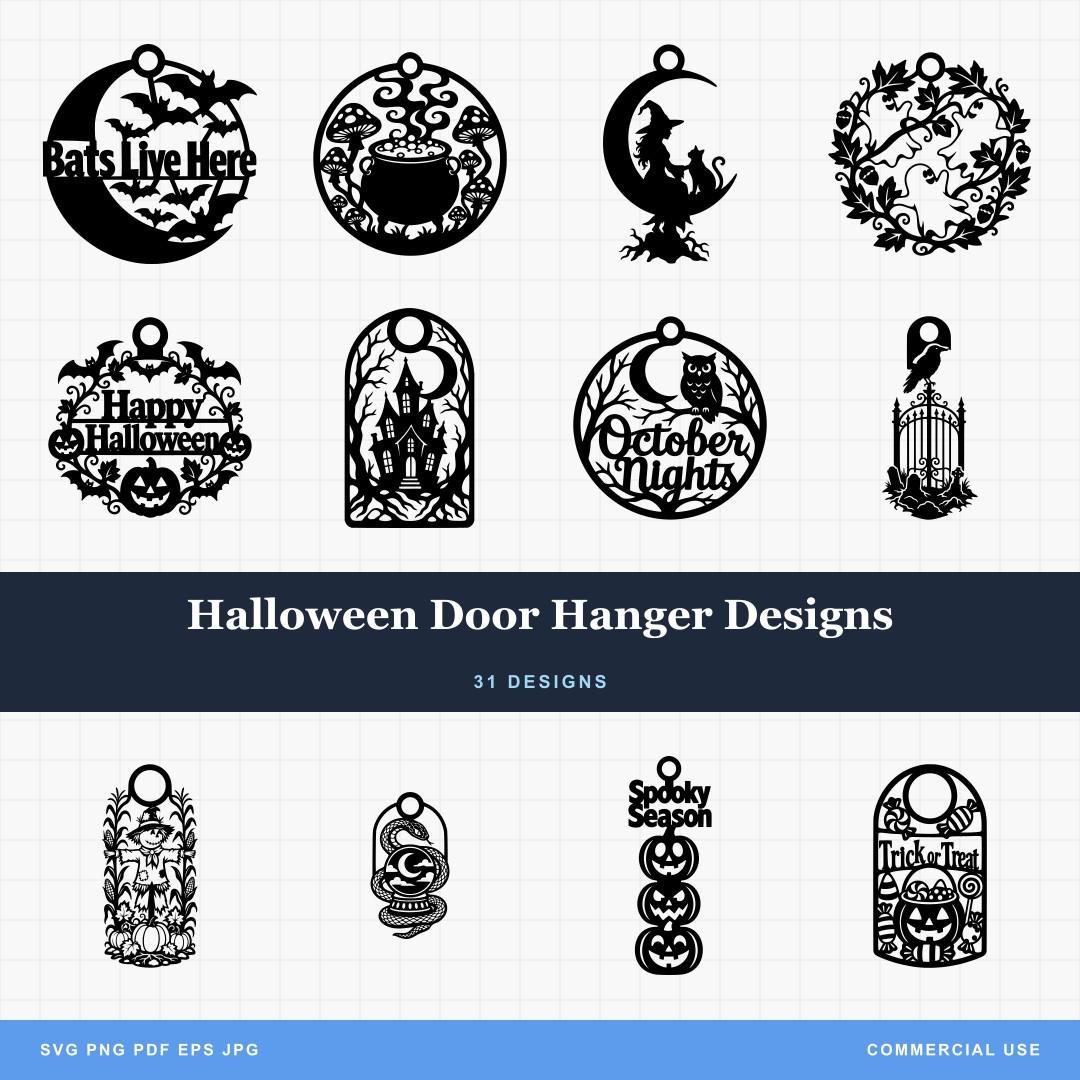 Halloween Door Hanger Designs