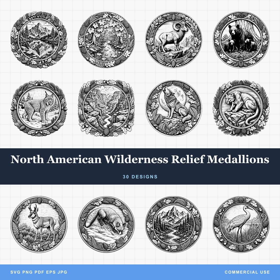 North American Wilderness Relief Medallions