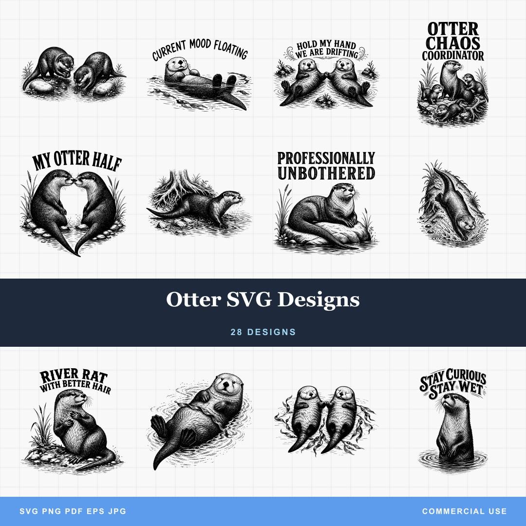 Otter SVG Designs