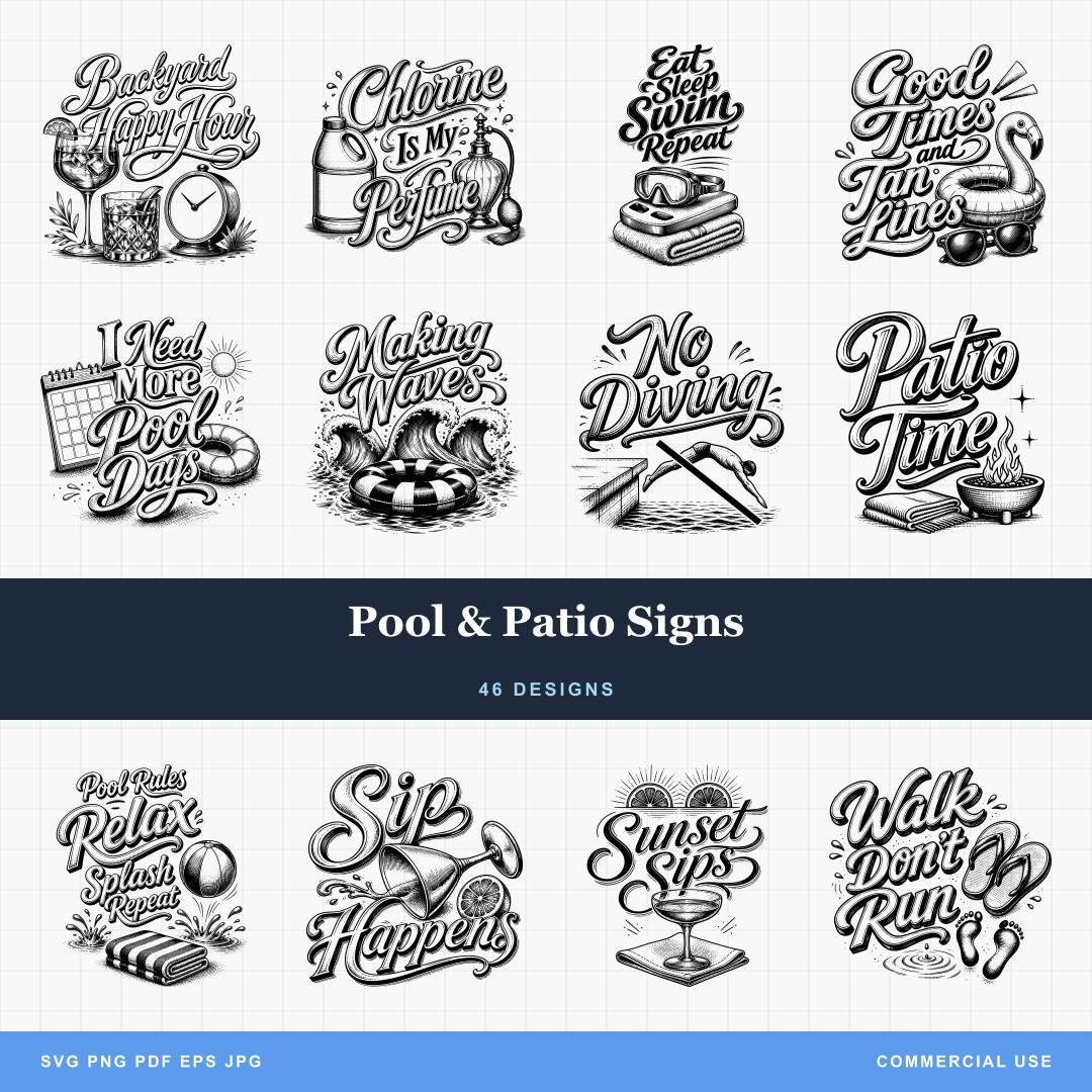 Pool & Patio Signs
