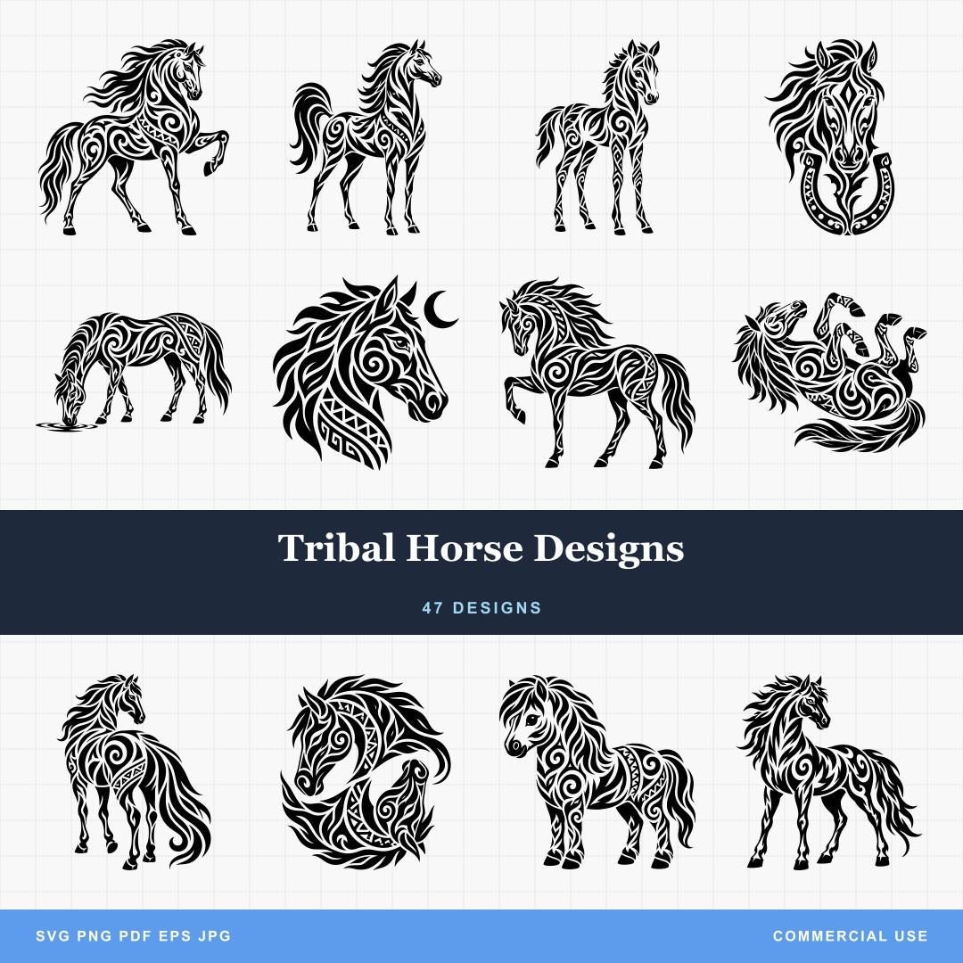 Tribal Horse Designs