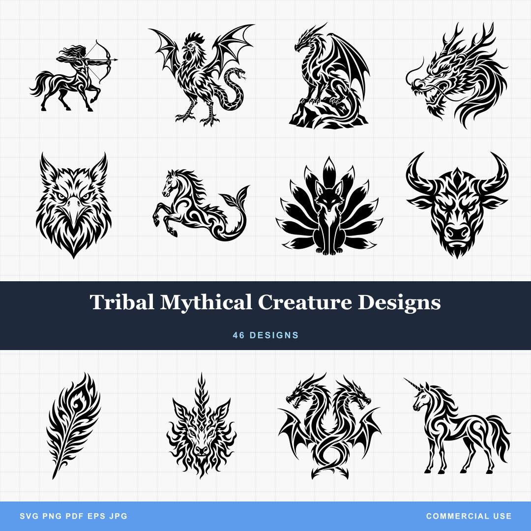 Tribal Mythical Creature Designs