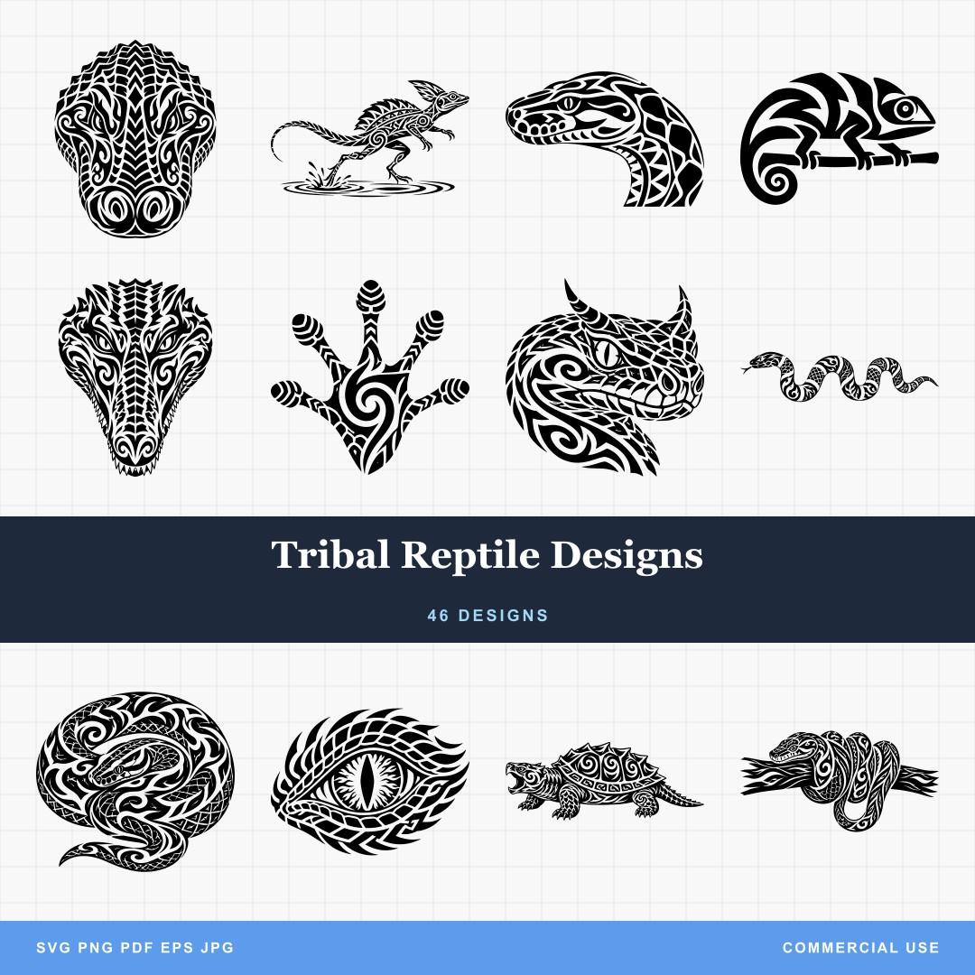Tribal Reptile Designs