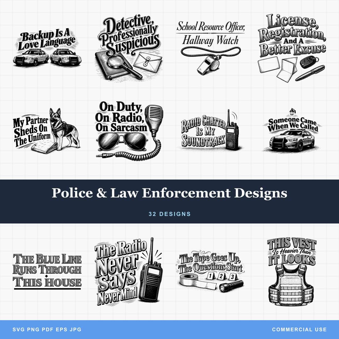 Police & Law Enforcement Designs