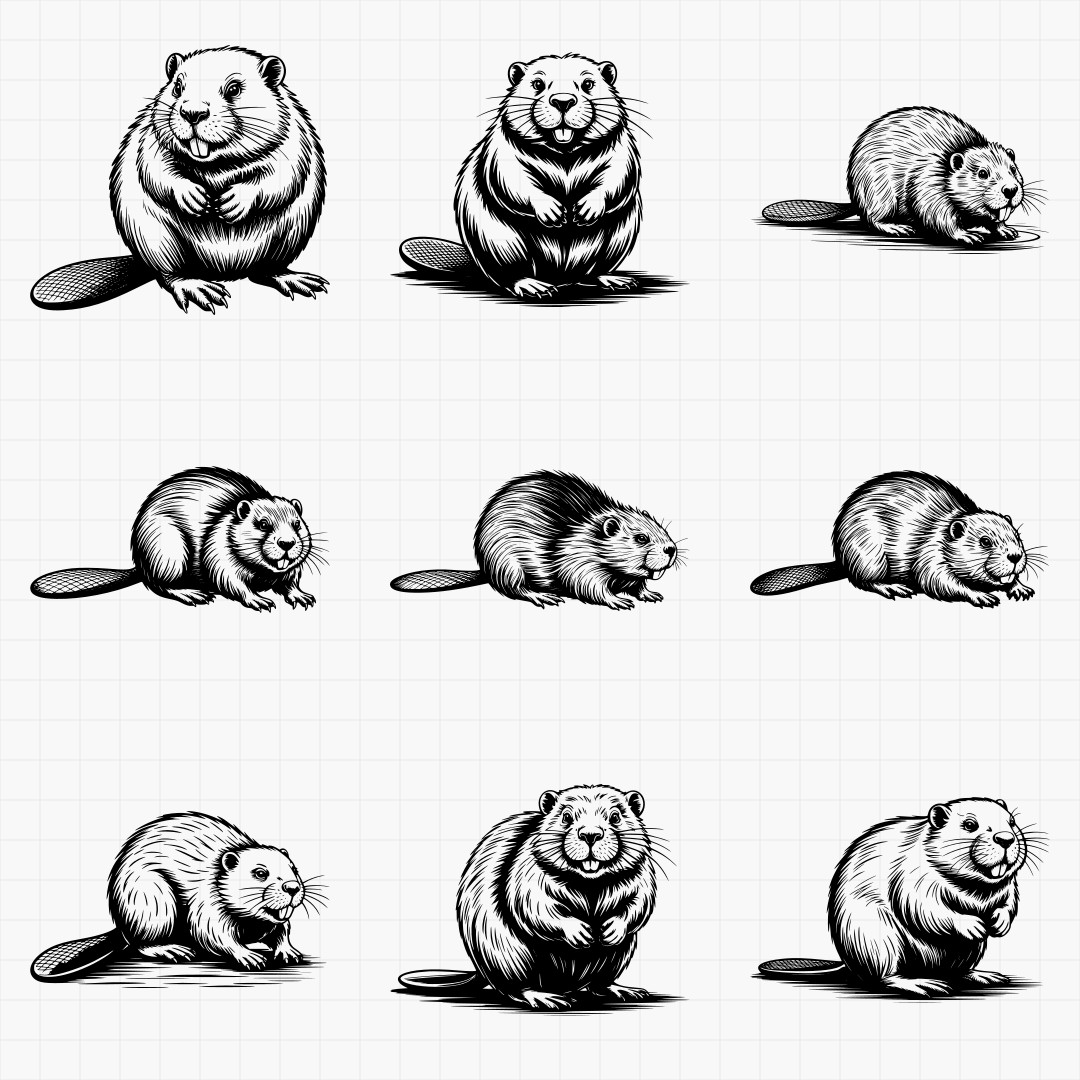 Beaver Designs | PrintCutCarve | PrintCutCarve