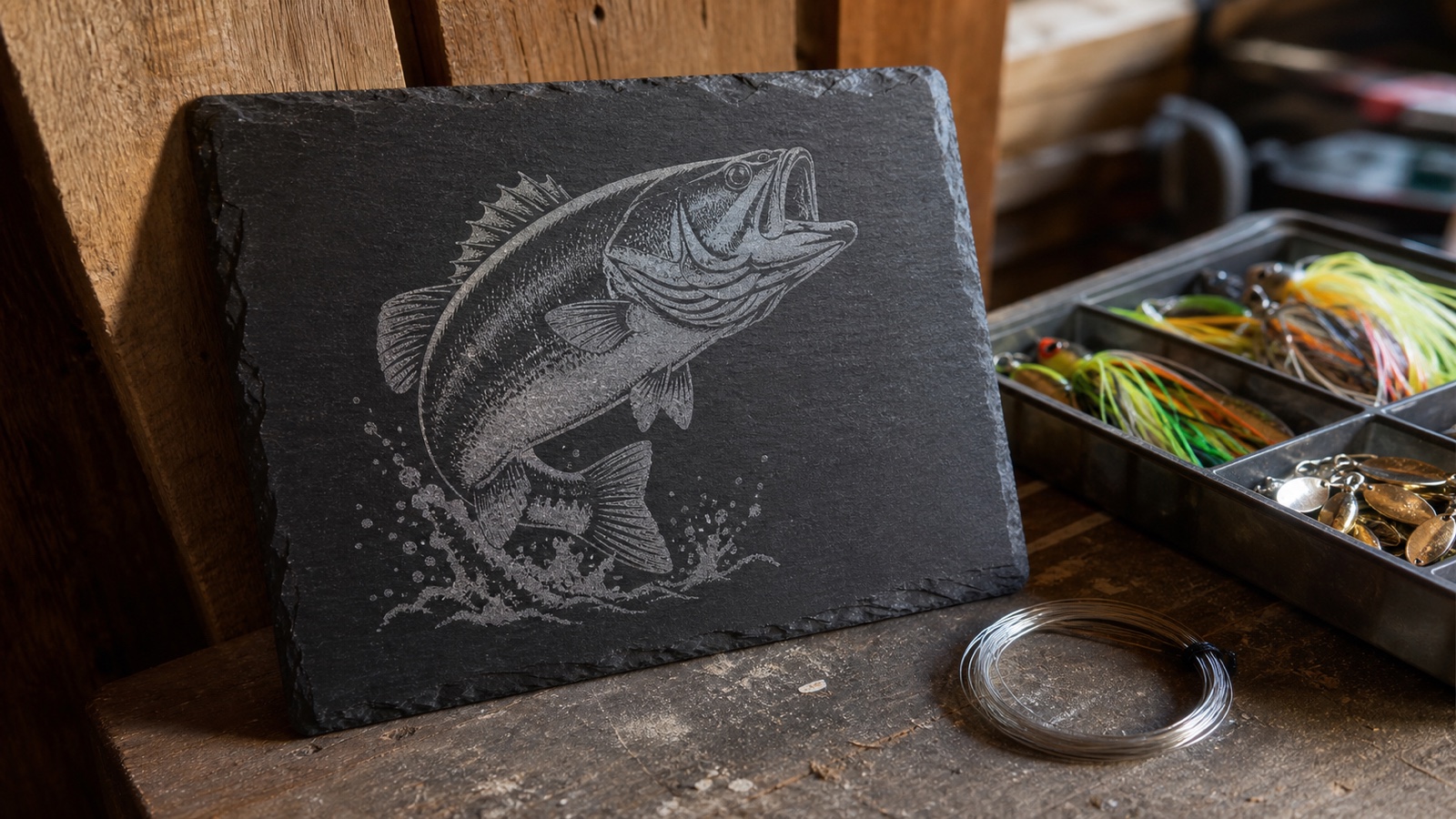 Fishing SVG Designs for Slate, Cabin Signs, and Tackle Gifts